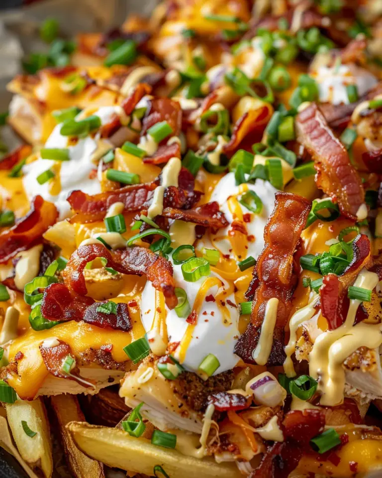 Dirty Chicken and Bacon Loaded Fries