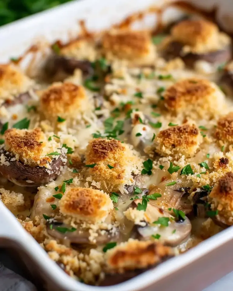 Stuffed Mushroom Casserole