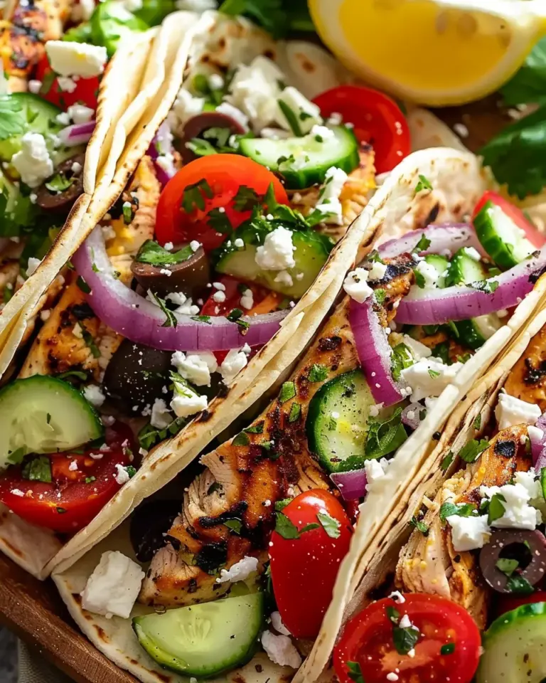 Mediterranean Chicken Tacos