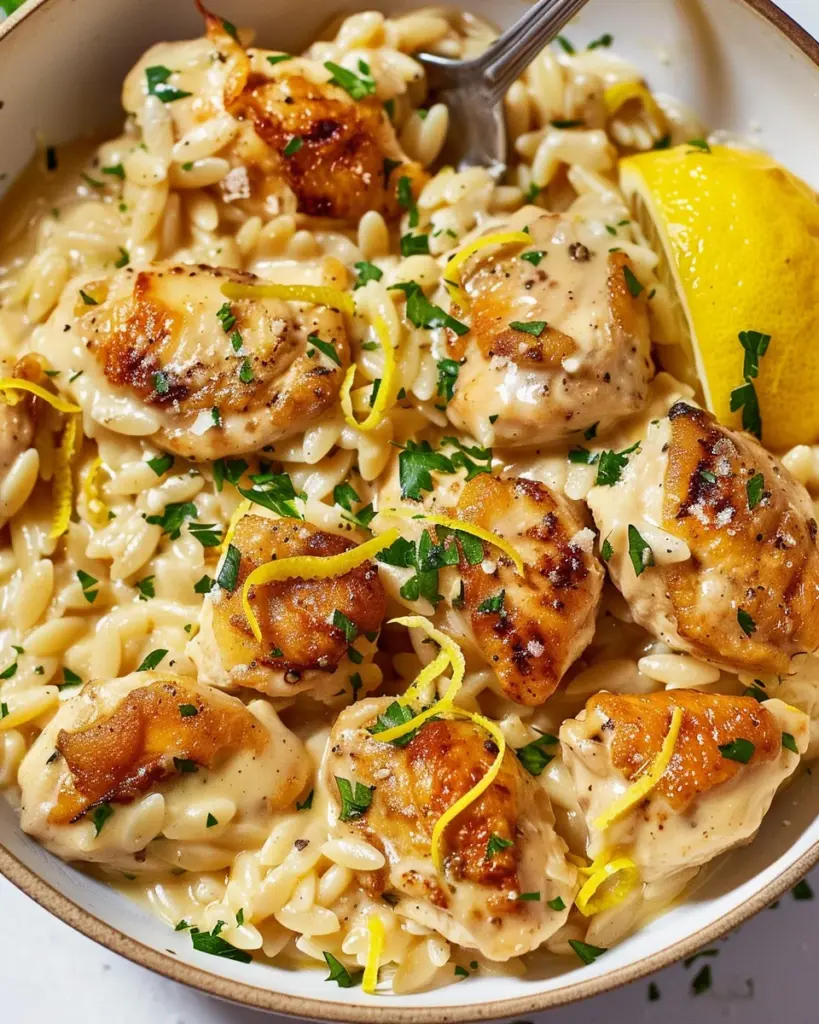 Creamy Lemon Chicken Orzo