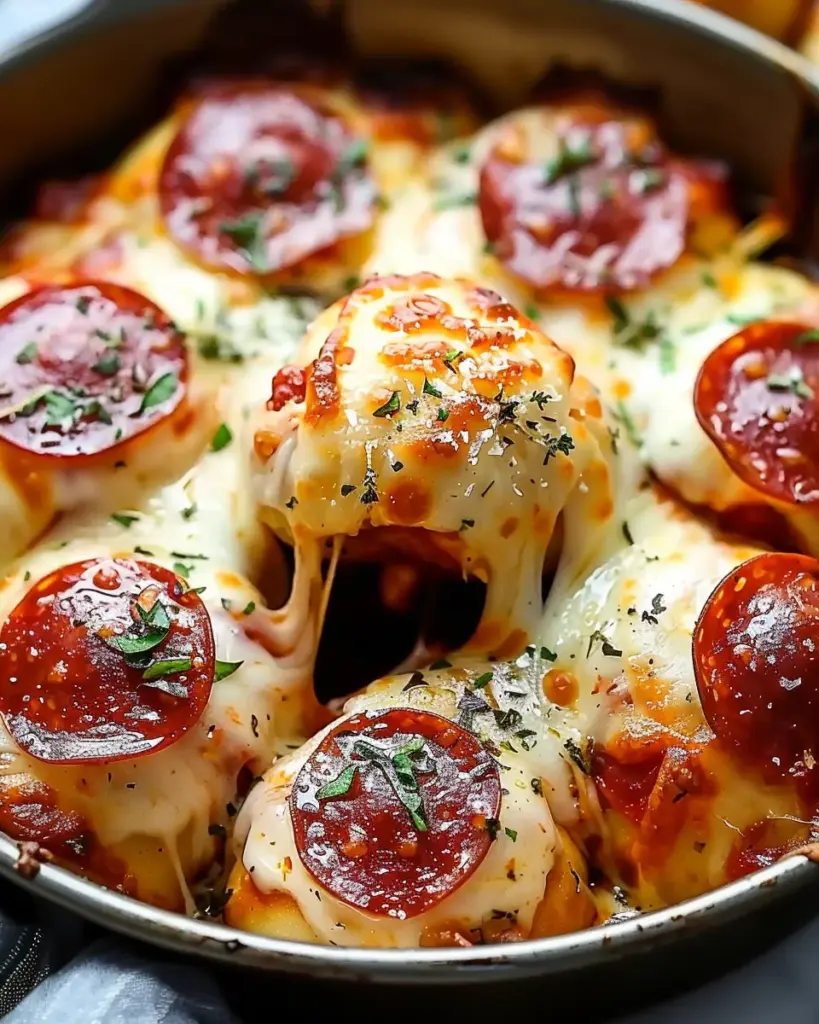 Cheesy Pepperoni Pizza Bombs