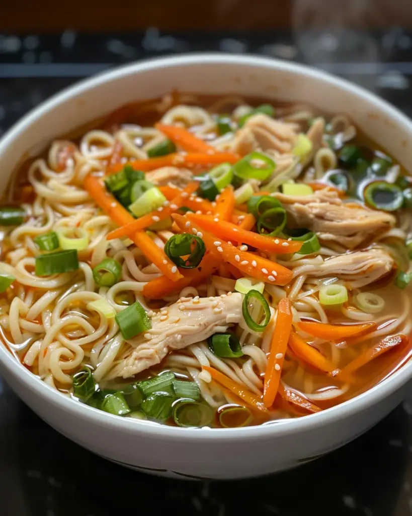 Aromatic Ginger Scallion Chicken Noodle Soup – Alrightwithme