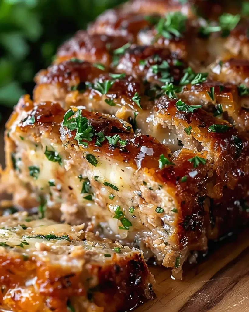 Juicy Garlic Parmesan Chicken Meatloaf: Comfort Food Delight