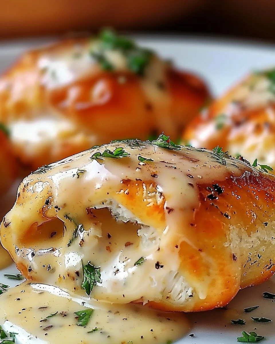 Decadent Chicken Pillows with Garlic Parmesan Sauce: An Amazing Ultimate Recipe