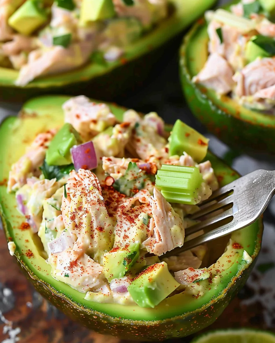 Chicken Salad Stuffed Avocado Recipe