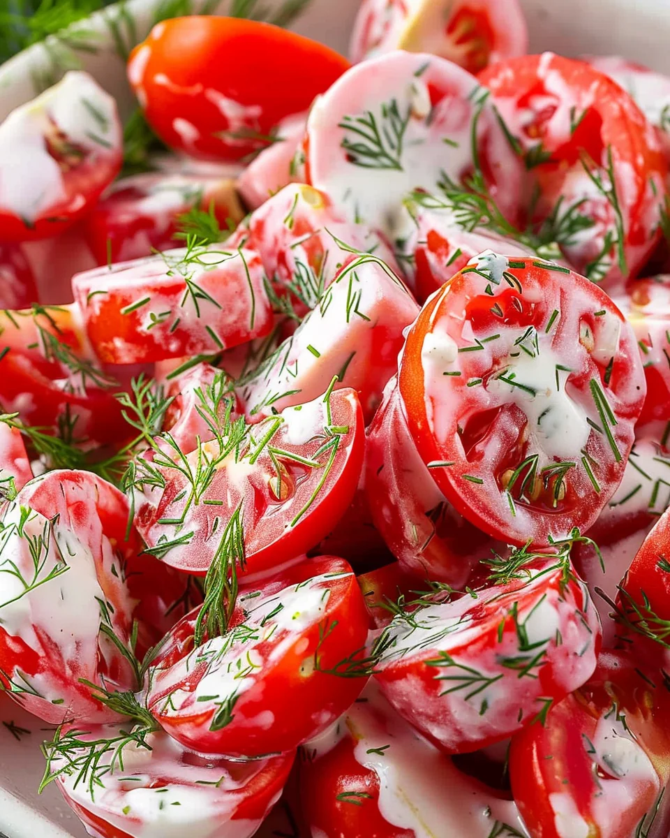 Tomato Garlic Salad