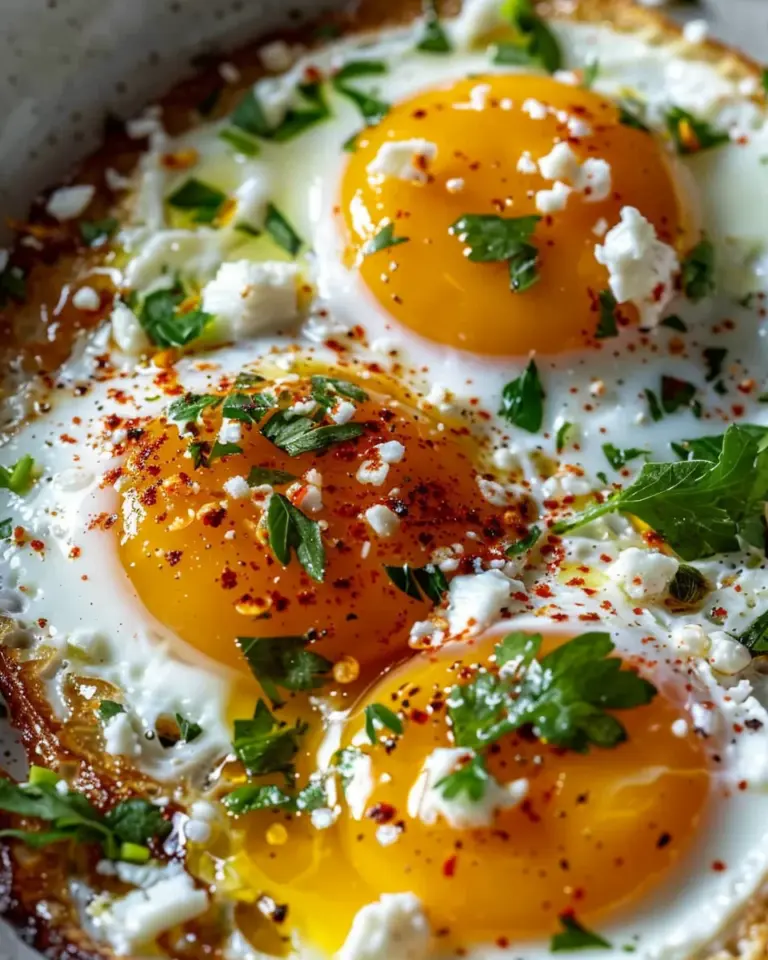 Crispy Feta Fried Eggs