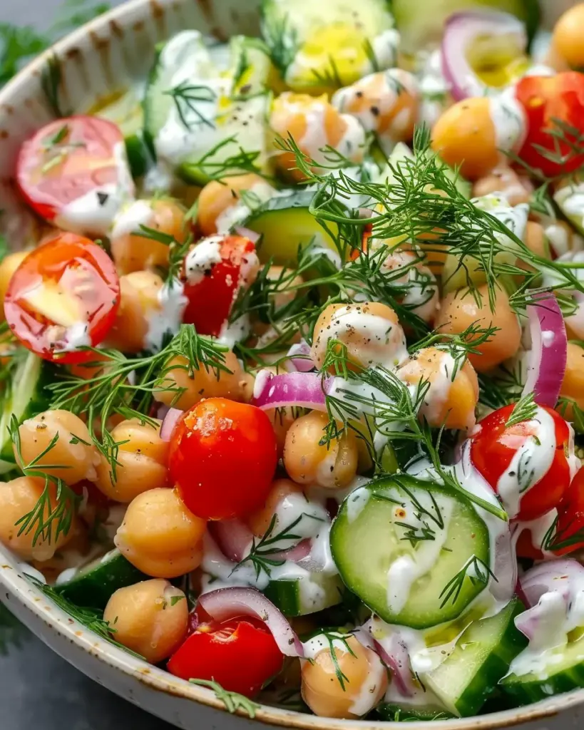 Tzatziki Chickpea Salad