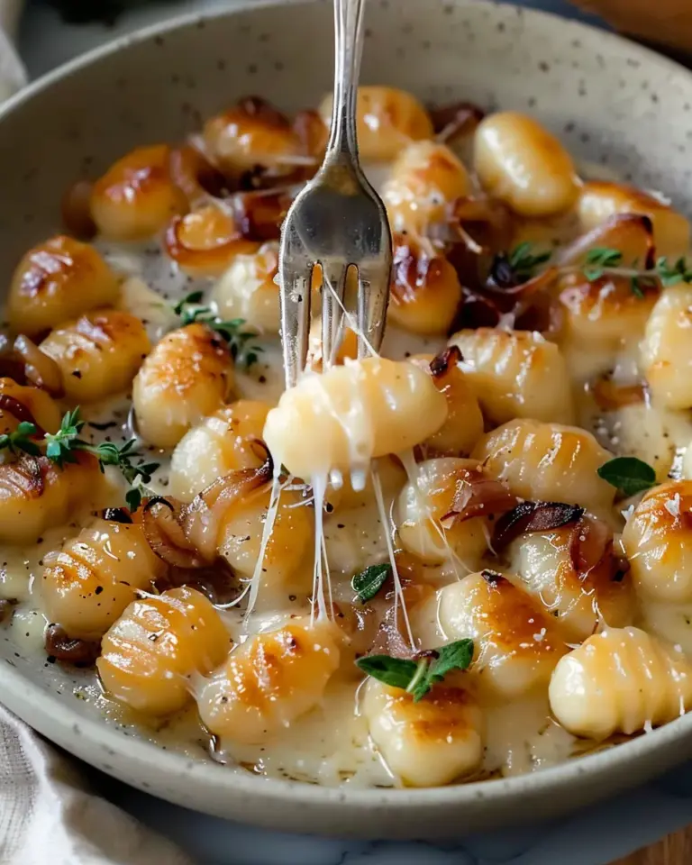 Buttery Gnocchi With Caramelized Onions And Gruyère Bliss
