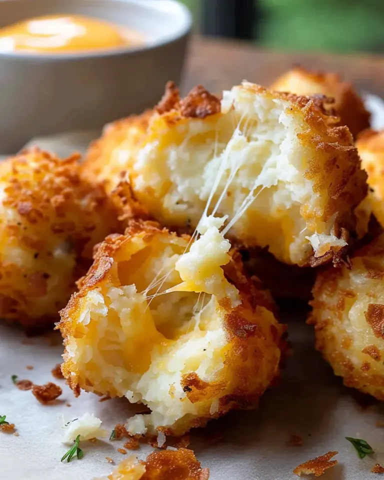 Crispy Mashed Potato Cheese Puffs