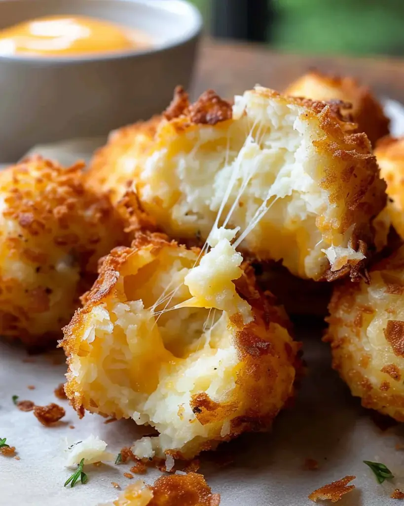Crispy Mashed Potato Cheese Puffs
