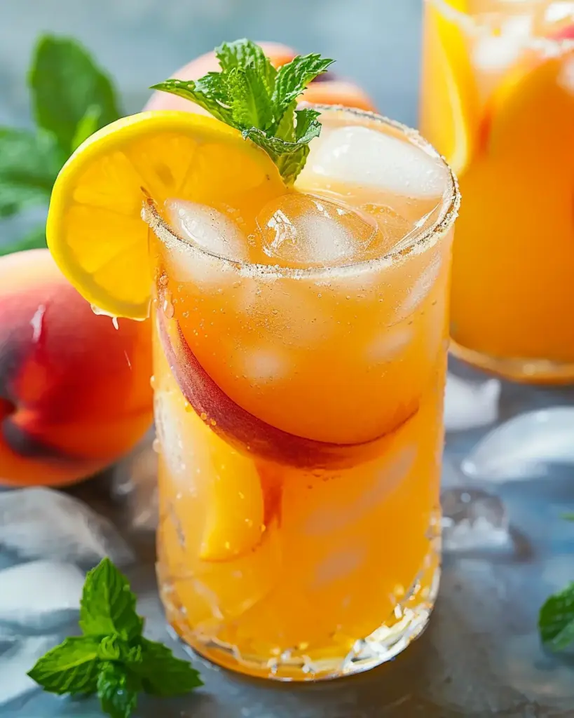 Refreshing Peach Lemonade