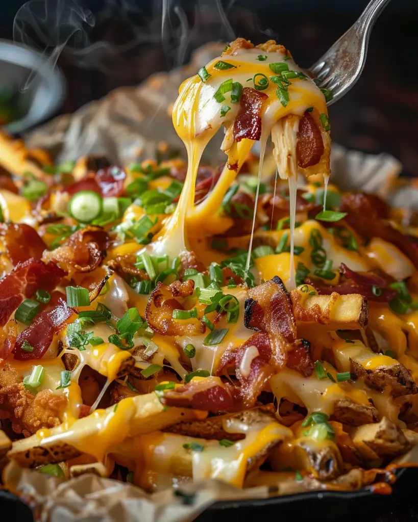 Dirty Chicken and Bacon Loaded Fries 6 3 1 19