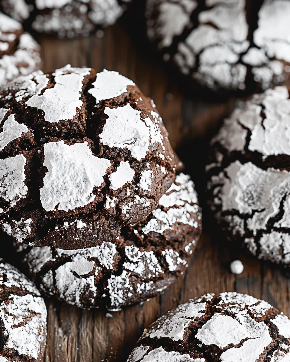 Chocolate Crinkle Cookies