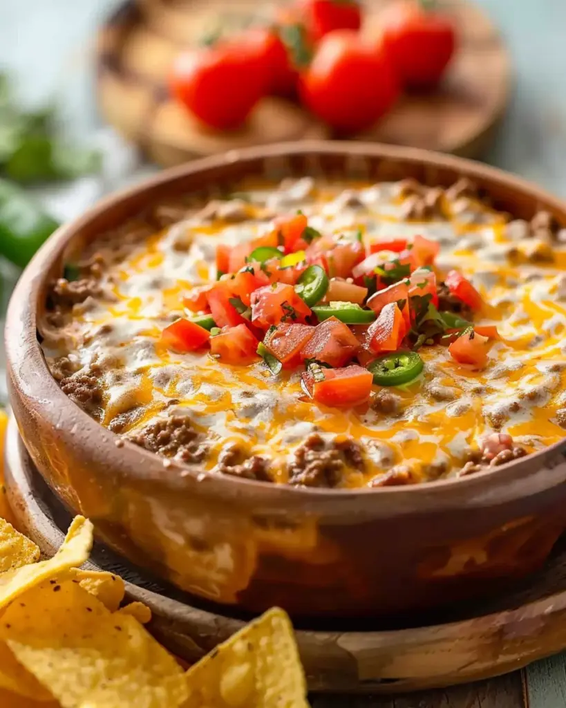 Spicy Rotel Dip with Ground Beef 6 3 1 24