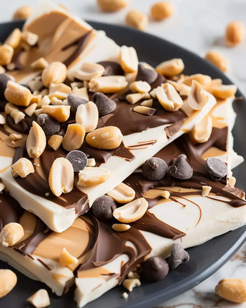 10 Minute Peanut Butter Chocolate Greek Yogurt Bark Recipe 4 3 1 4