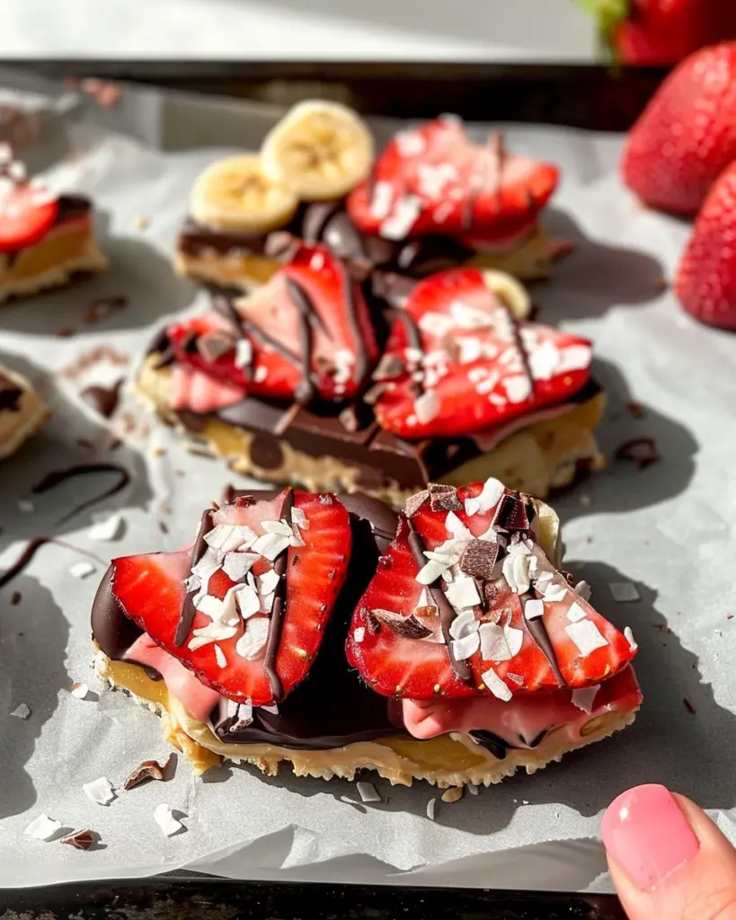 4-ingredient Strawberry Banana Bark 5 3 1 43