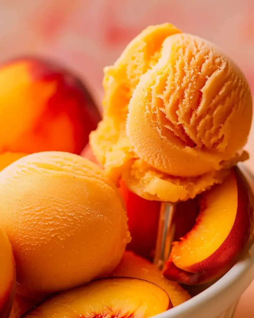 Peach Sorbet A Refreshing and Fruity Summer Treat 4 3 1 55