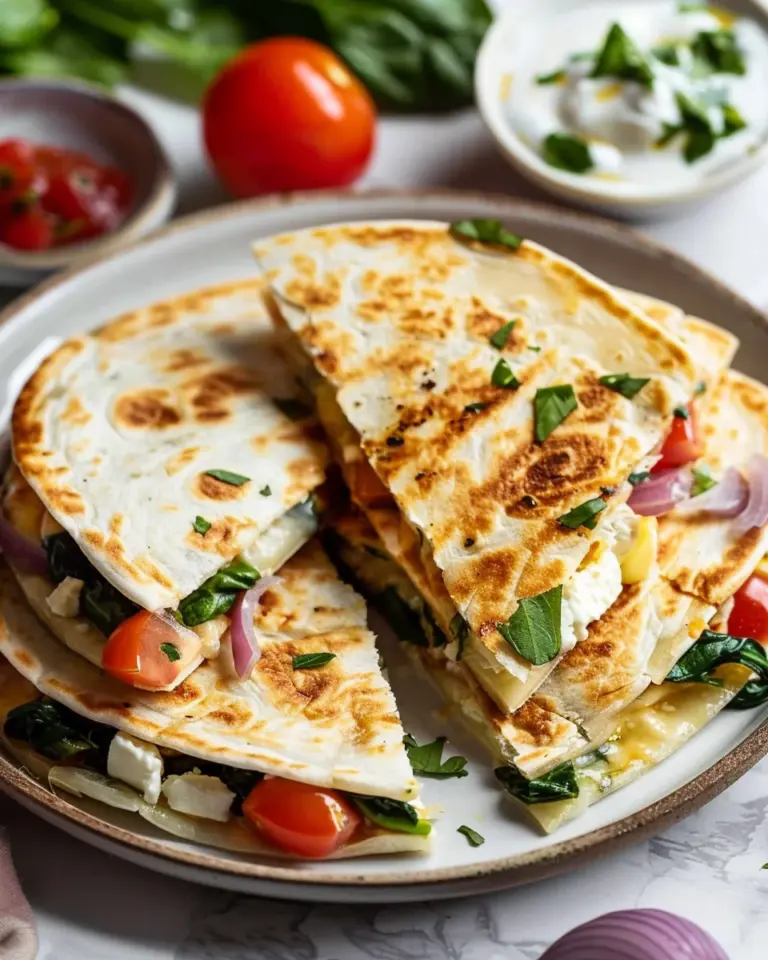 Mediterranean Quesadillas Recipe