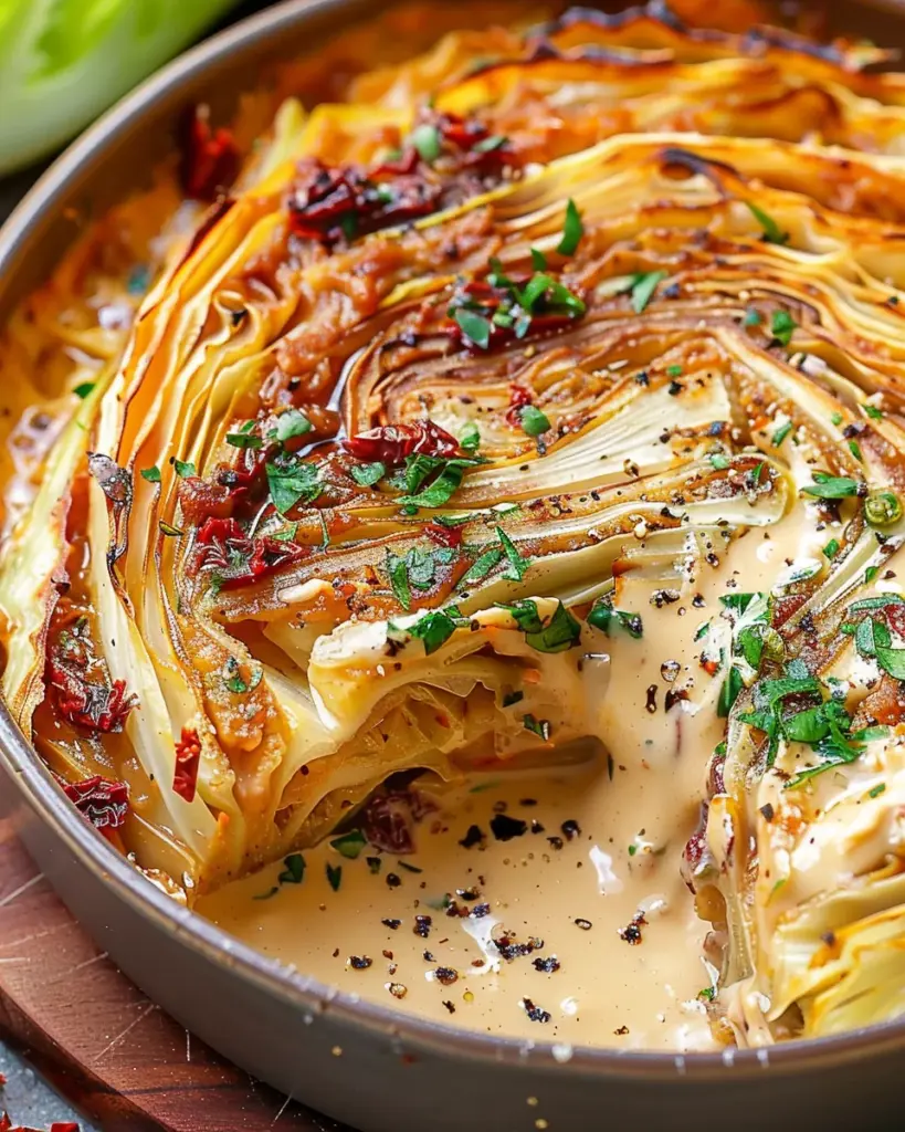 Marry Me Melting Cabbage with Creamy Tuscan Sauce