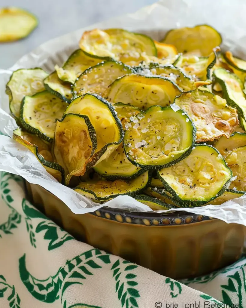 Salt and Vinegar Zucchini Chips