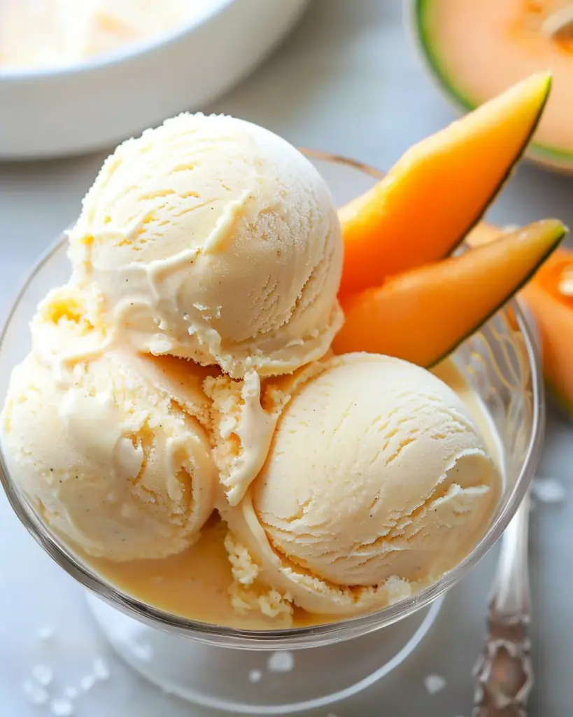 Cantaloupe Sea Salt Ice Cream