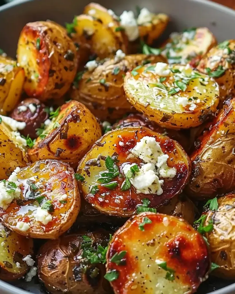 Greek Feta Roast Potatoes