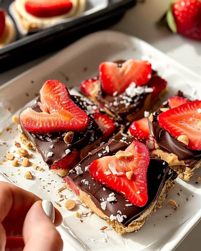 4-ingredient Strawberry Banana Bark
