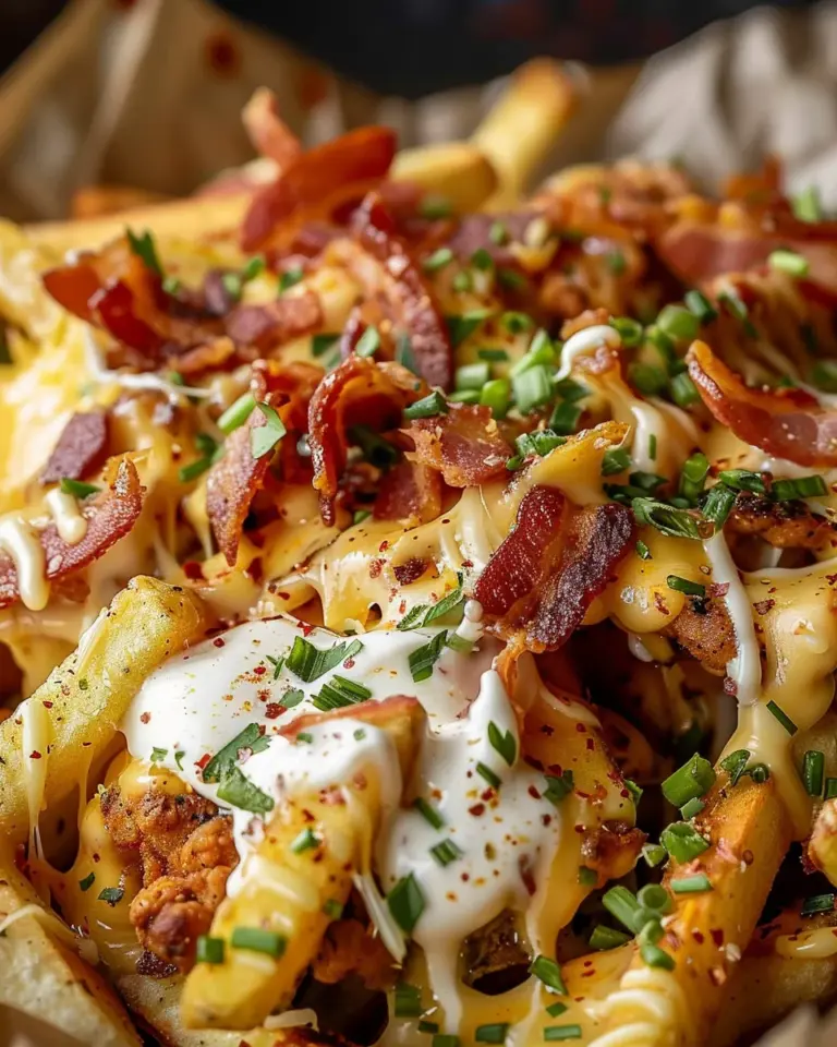 Dirty Chicken and Bacon Loaded Fries