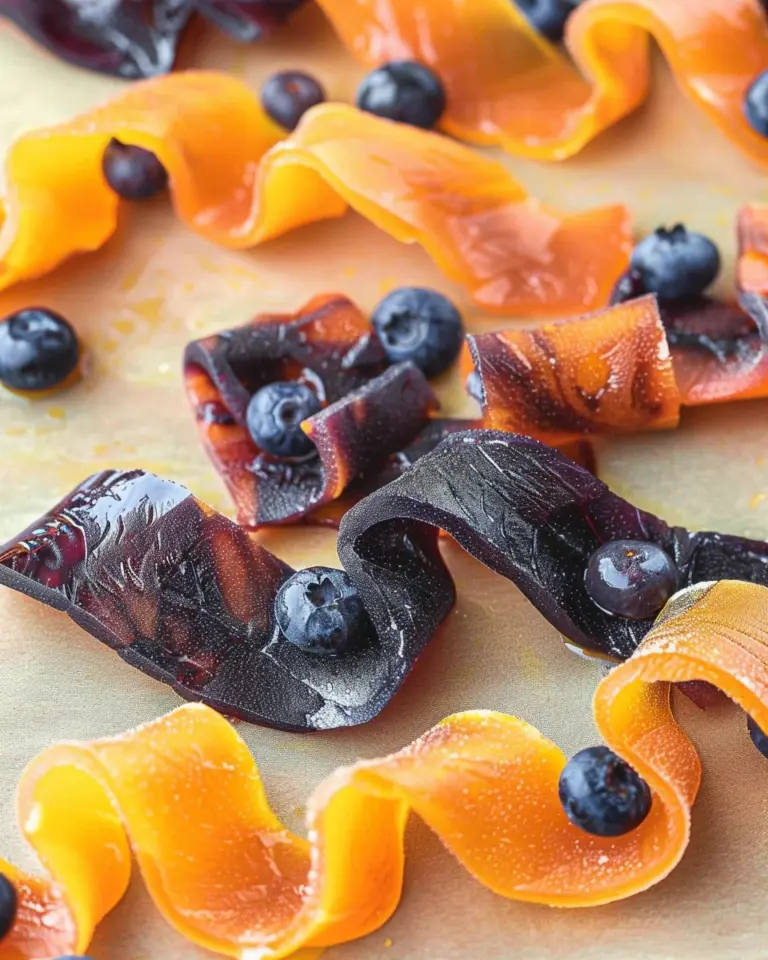 Blueberry Peach Fruit Leather