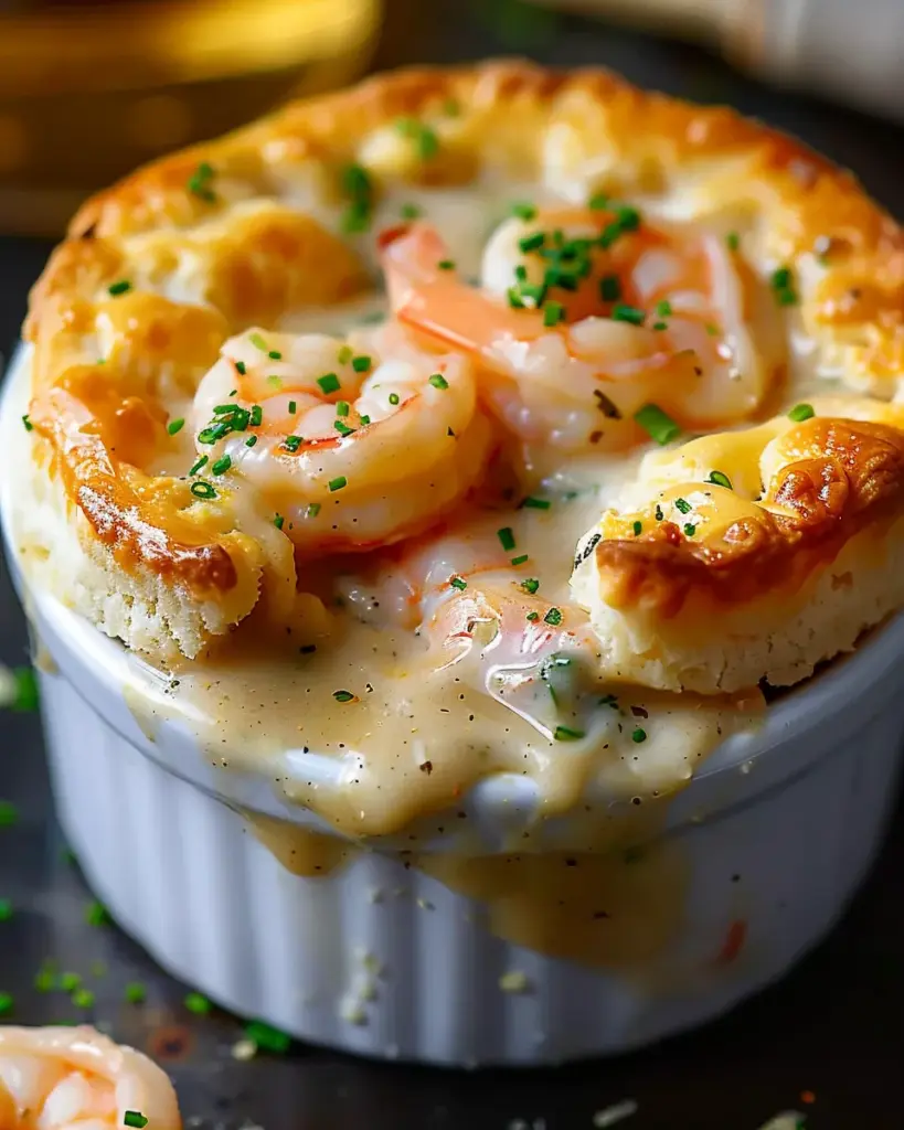 Shrimp & Lobster Cheddar Bay Biscuit Pot Pie