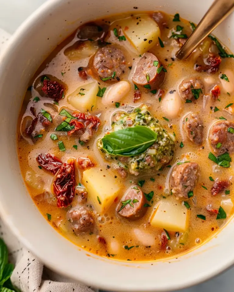 Tuscan Sausage and Potato Soup