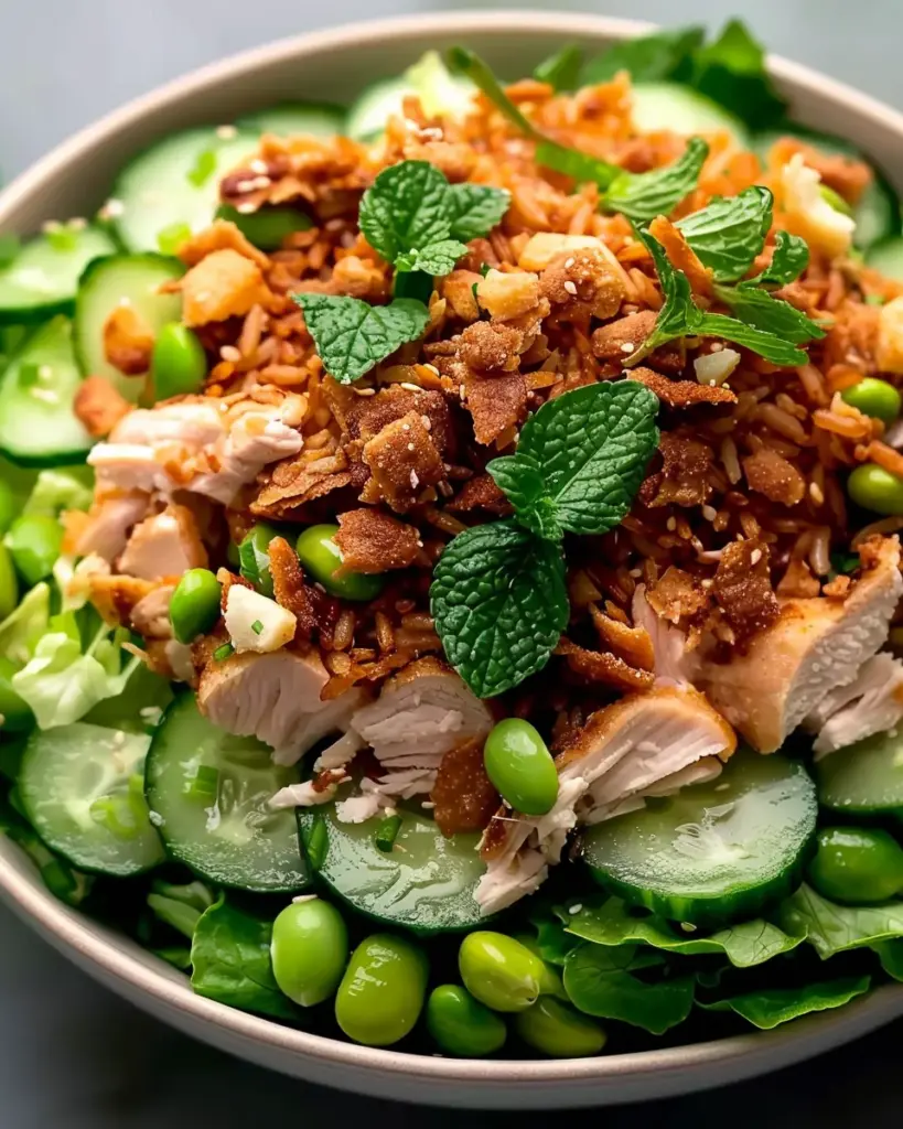 Easy High Protein Crispy Rice Salad