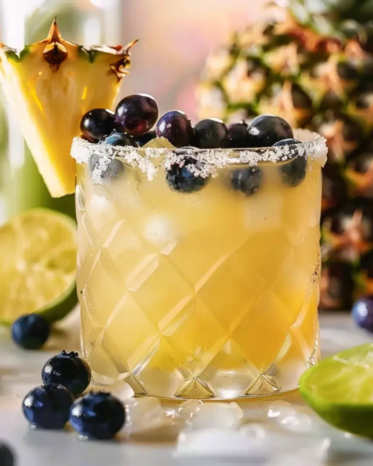 Pineapple Blueberry Margarita