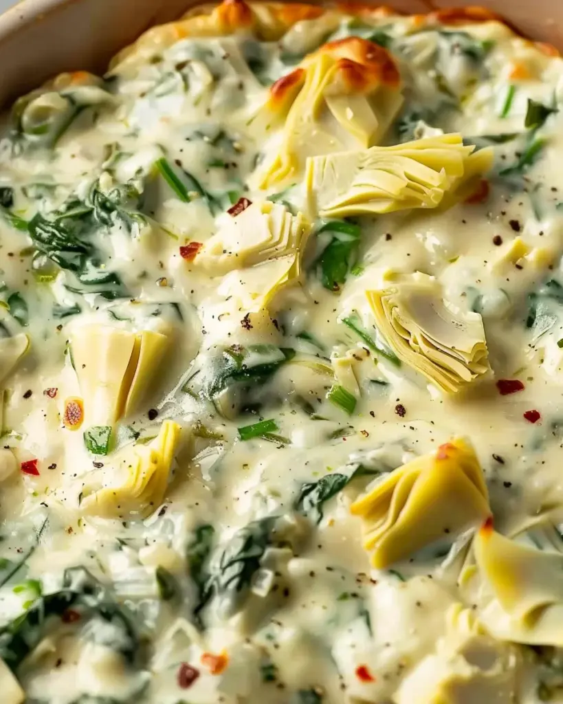 Simple Crockpot Spinach Artichoke Dip