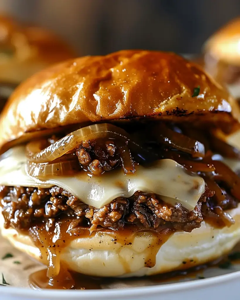 Irresistible French Onion Beef Sloppy Joes