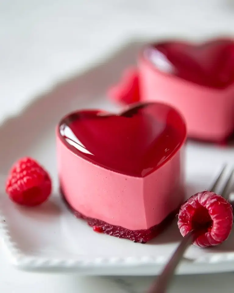 Heart-Shaped Raspberry Mousse Recipe