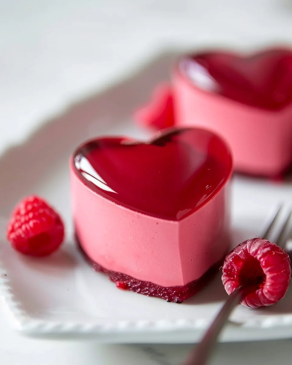 Heart-Shaped Raspberry Mousse Recipe
