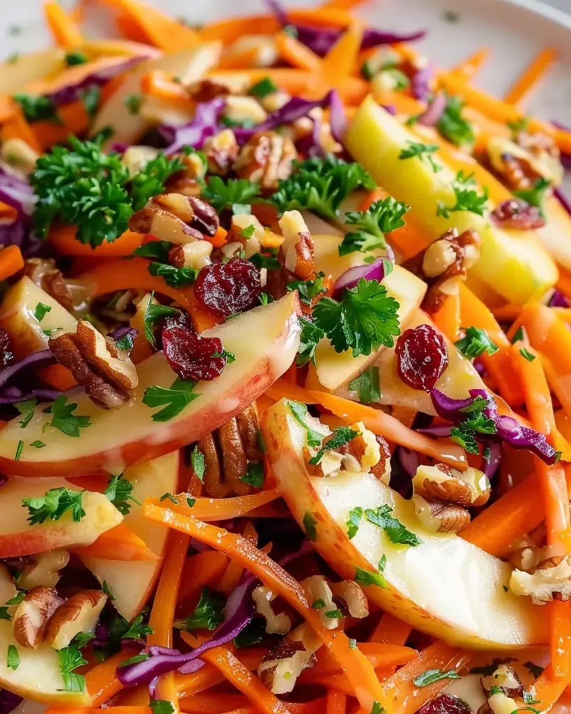 Crunchy Apple Carrot Salad with Creamy Citrus Dressing 5 9 1