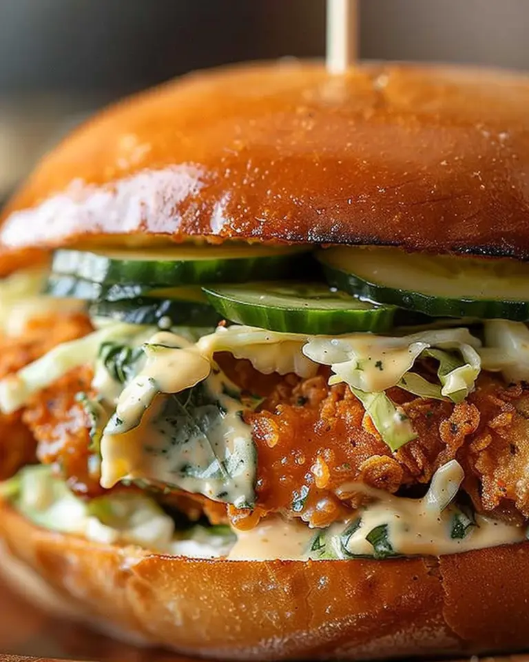 Crispy Cilantro Lime Chicken Sandwich (Air-Fried or Oven Baked)
