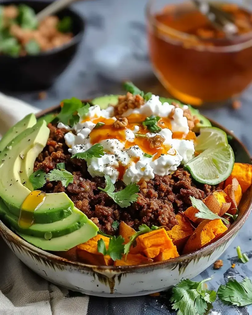 Spicy Cottage Cheese Taco Bowls