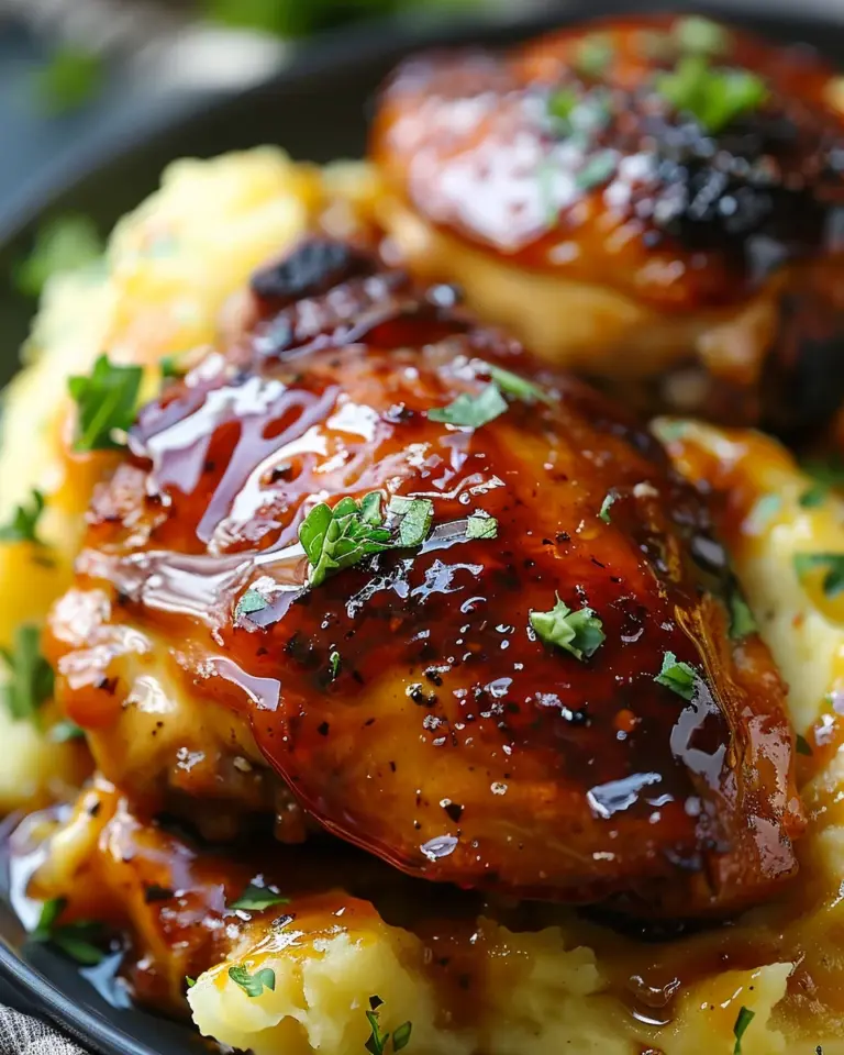 Chipotle Honey Chicken Thighs With Smoked Gouda Mashed Potatoes
