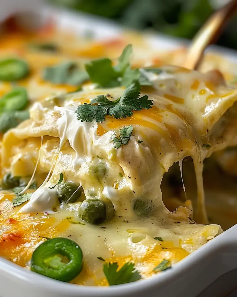 Savor Easy Green Chile Chicken Enchilada Casserole Tonight