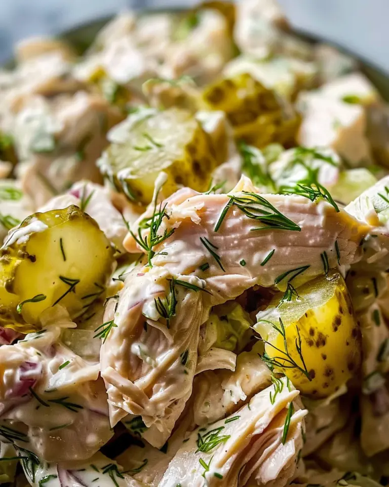 Savory Dill Pickle Chicken Salad