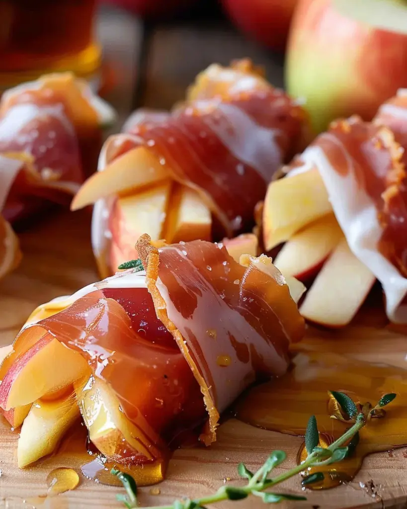 Prosciutto-Wrapped Cheese and Apple Bites 4 9 2 49