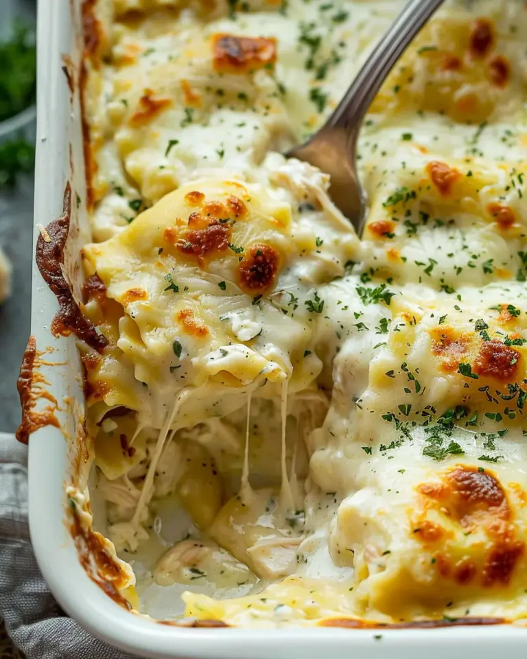 Alfredo Ravioli Casserole