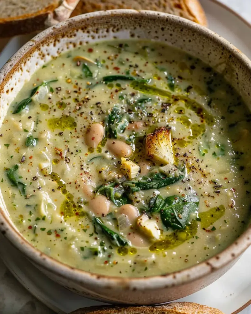 Spinach Artichoke White Bean Soup 4 9 2 51
