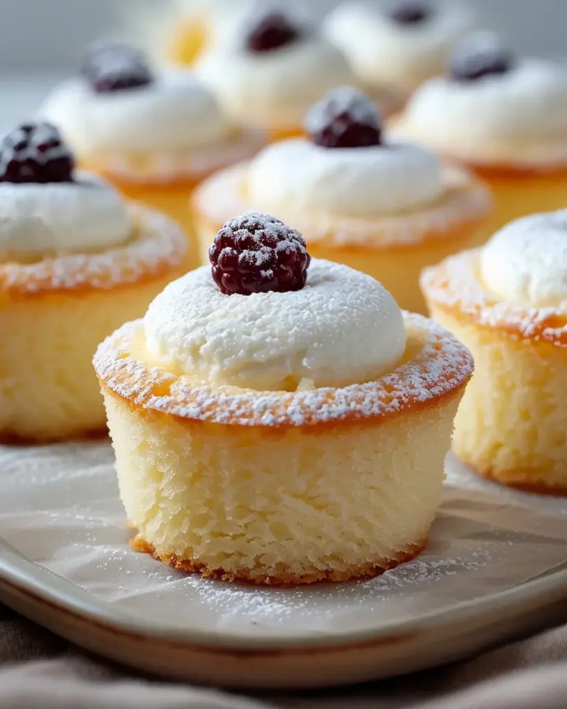 Fluffy Japanese Cotton Cheesecake Cupcakes You’ll Love Baking