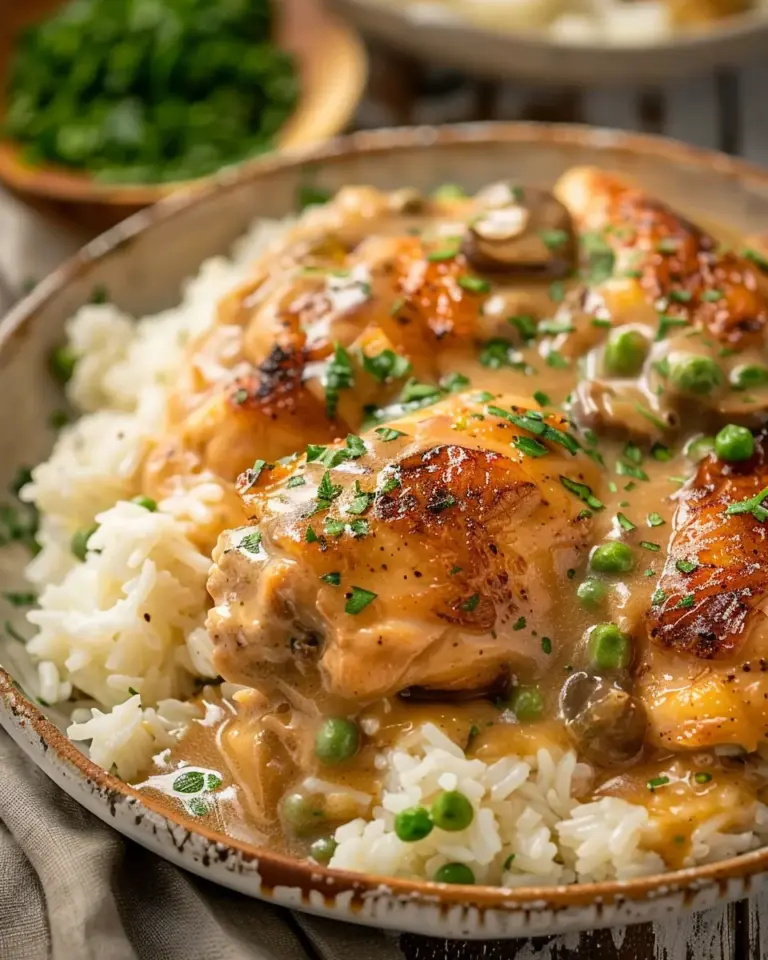 Comforting Smothered Chicken and Rice