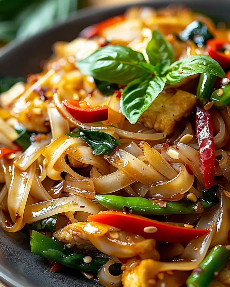 Street Style Thai Drunken Noodles: The Ultimate Amazing Recipe